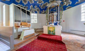 Innenansicht der Fischerkirche Ferch, Foto: Martin Karnbach, Lizenz: Gemeinde Schwielowsee